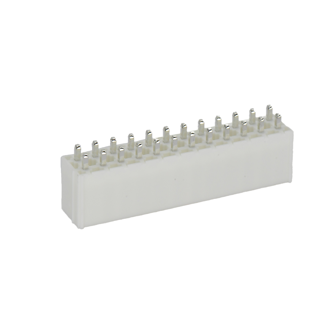 Pitch 4.20mm 双排 180°DIP Wafer 实心针 2X12Pin PA66,94V-0 本色 亮锡