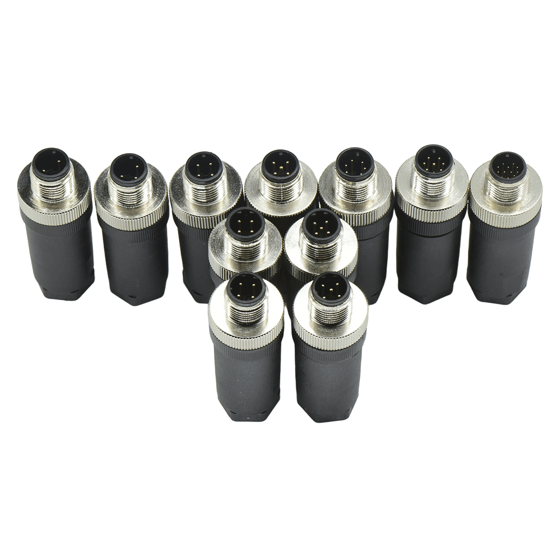 M12组装式半金属塑胶系列 公直头 ABD编码 螺钉压接 线径PG9