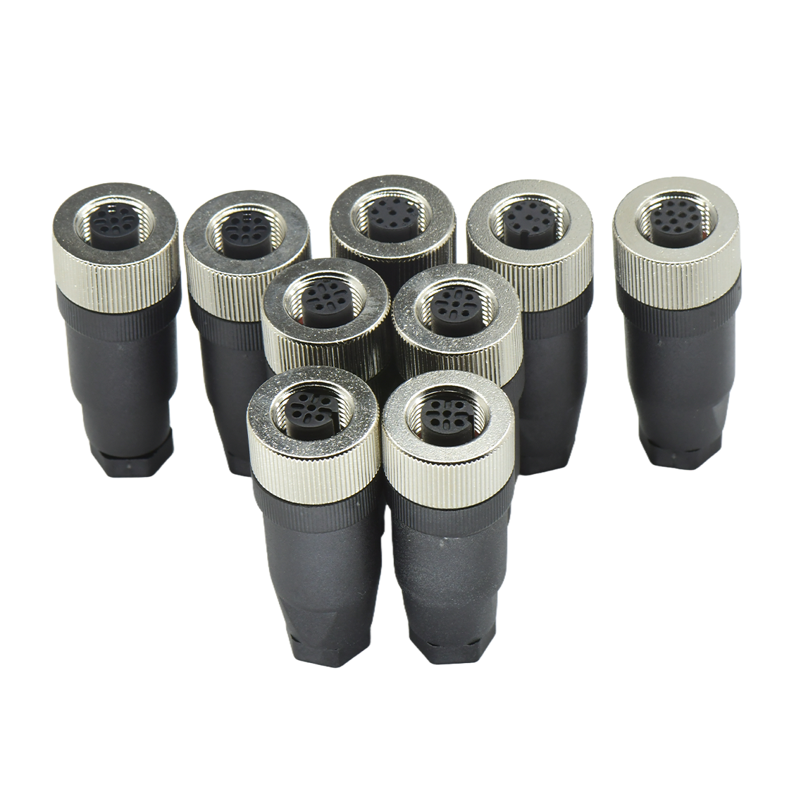 M12组装式半金属塑胶系列 母直头 ABD编码 螺钉压接 线径PG7