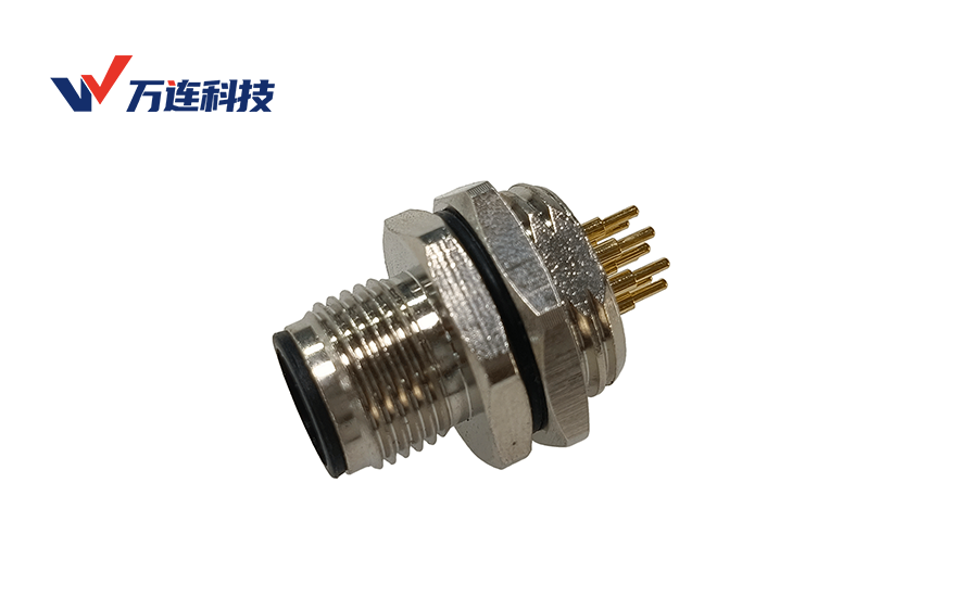 M12面板焊板连接器：以密封金层与抗振结构锁定恶劣环境长期稳定