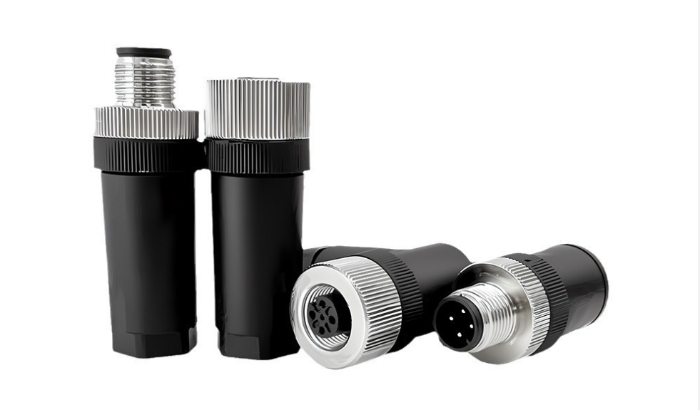 工业设备连接器怕振动脱落？M12半金属塑胶款金属锁母稳连接，抗冲击