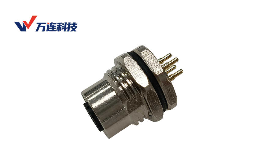 如何根据具体应用选择合适的M12面板式连接器芯数配置?