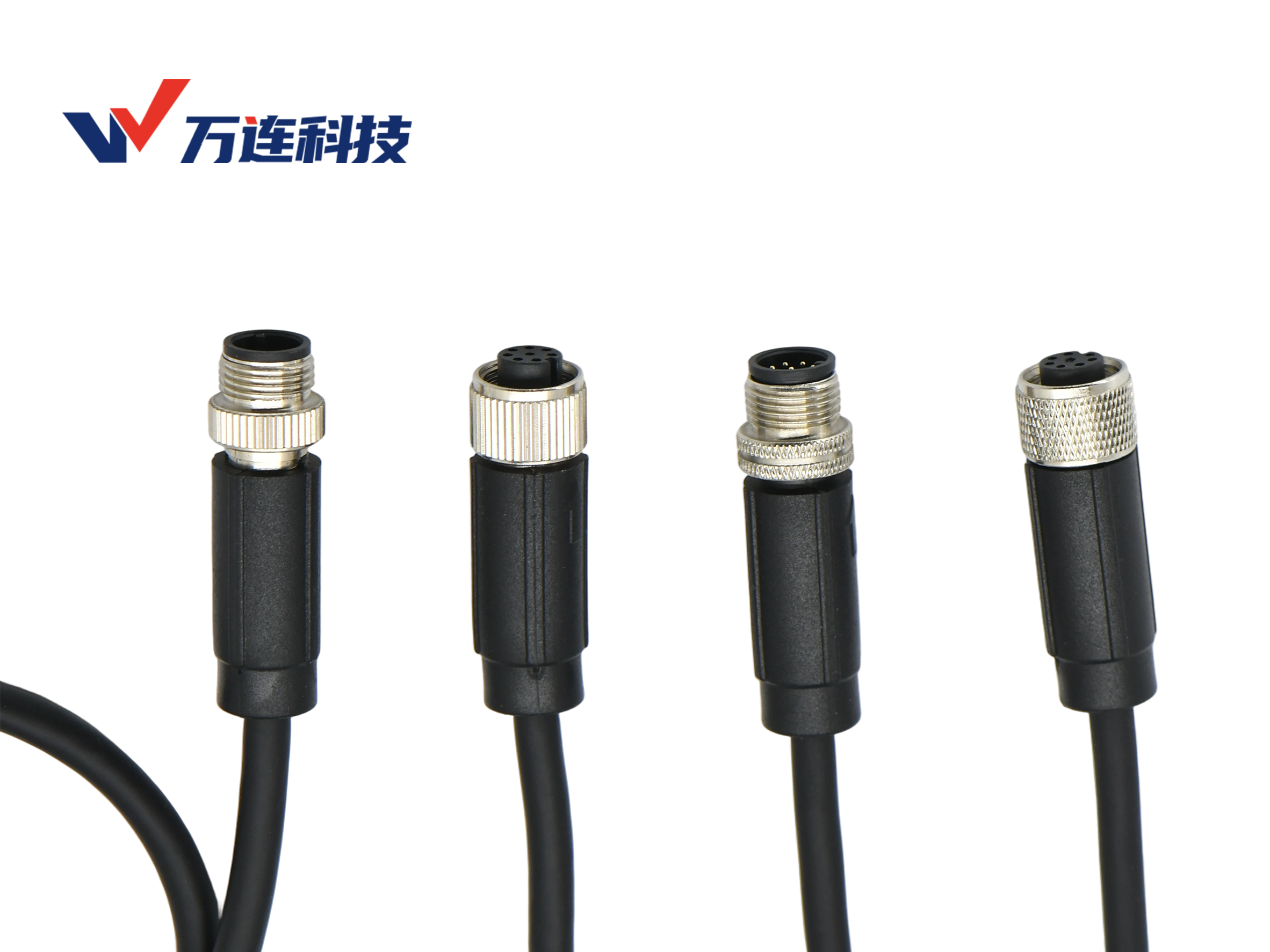 M12电源线与单头连接器选型科普工业低压供电接头应用指南