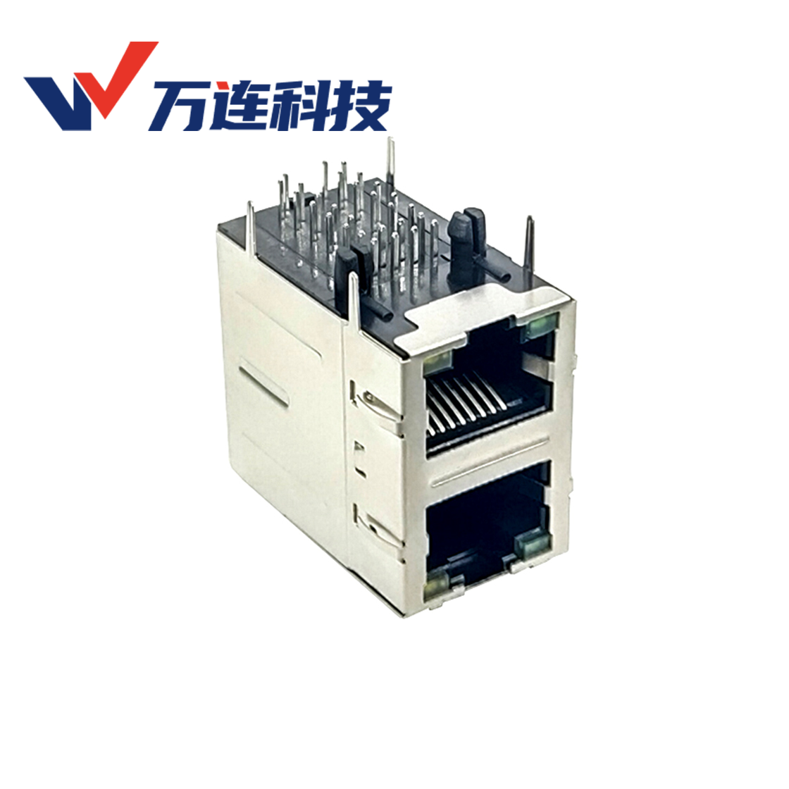 1U 边缘计算机横向空间不够，双网口挤占散热孔？2&times;1 叠层 RJ45 向高度换宽度